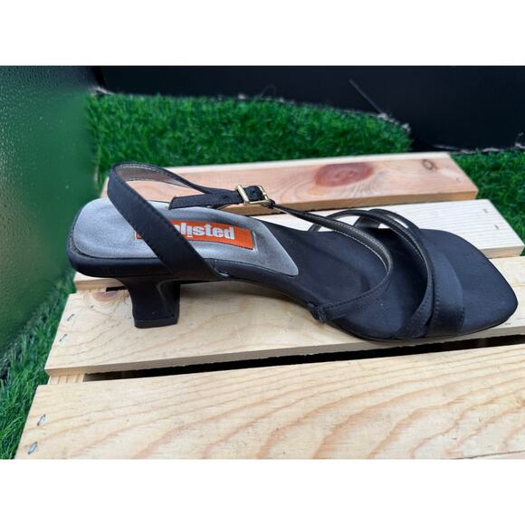 Unlisted - Open Toe Heels- Black- Size 6.5W - Picture 5 of 10